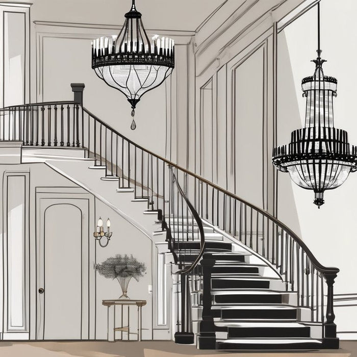 Choosing the Right Size: Sizing Your Staircase Chandelier Correctly - Residence Supply