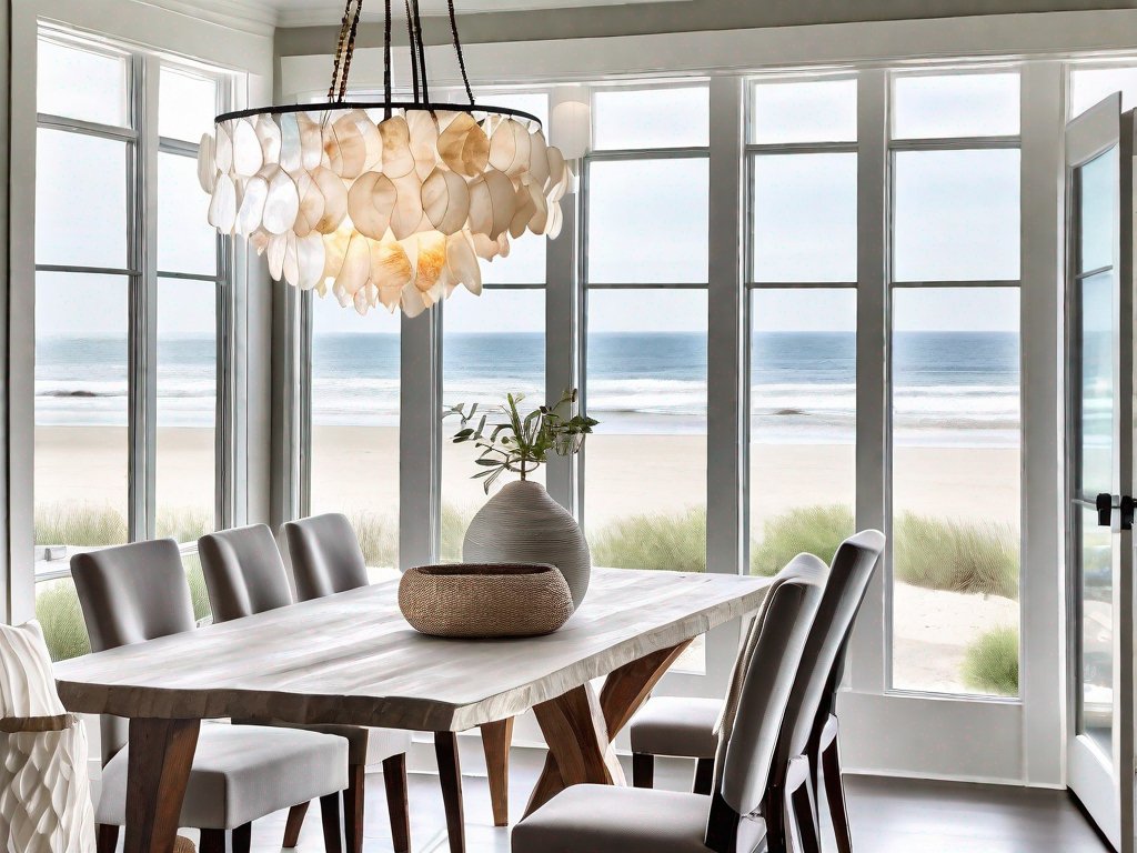 The Unique Charm of a Capiz Chandelier in Coastal Interiors - Residence Supply