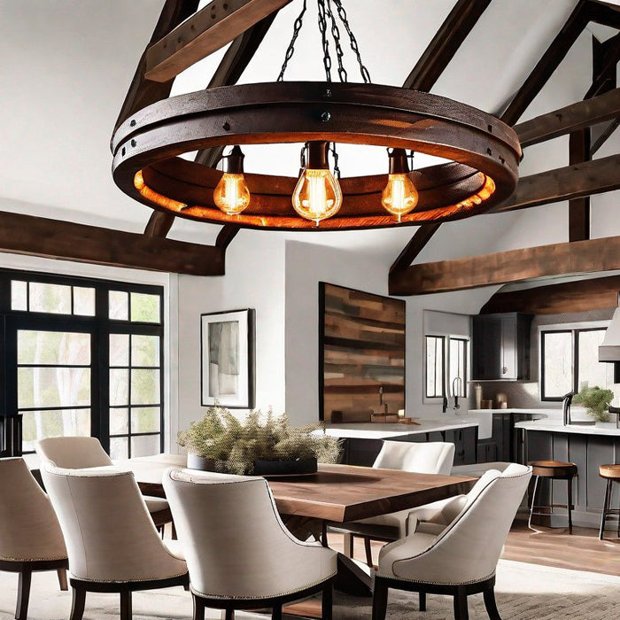 Wagon Wheel Chandeliers: A Nod to Rustic Charm - Residence Supply