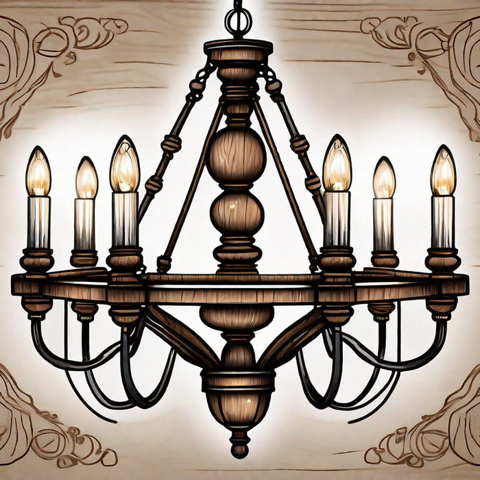 Wooden Chandelier: A Rustic Yet Refined Lighting Choice - Residence Supply