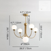 Ignis Indoor Chandelier size chart