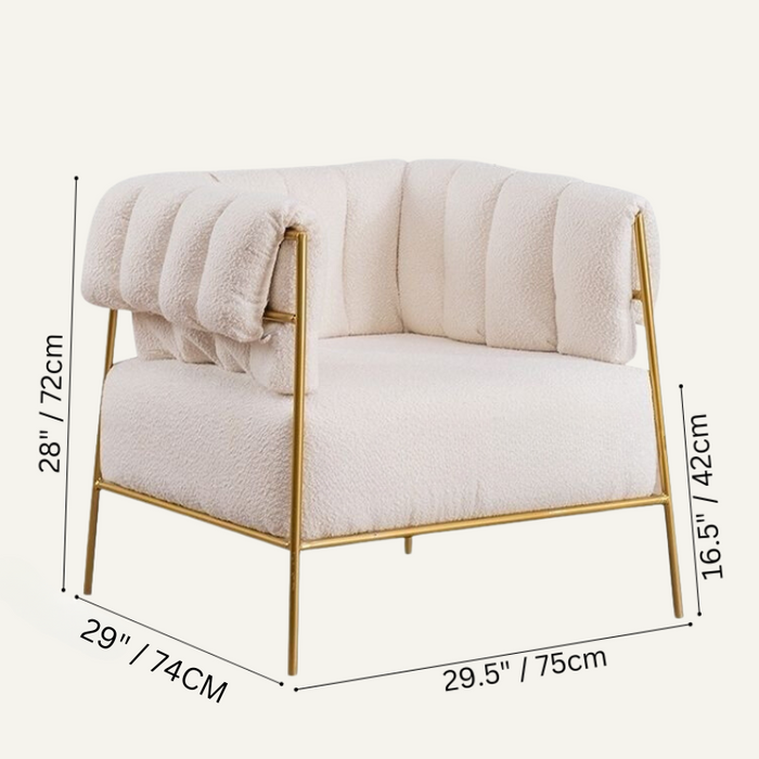 Cadiira Accent Chair Size Chart