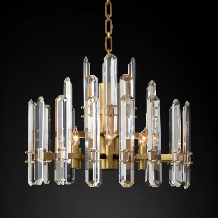 Prizma Round Chandelier - Light Fixtures