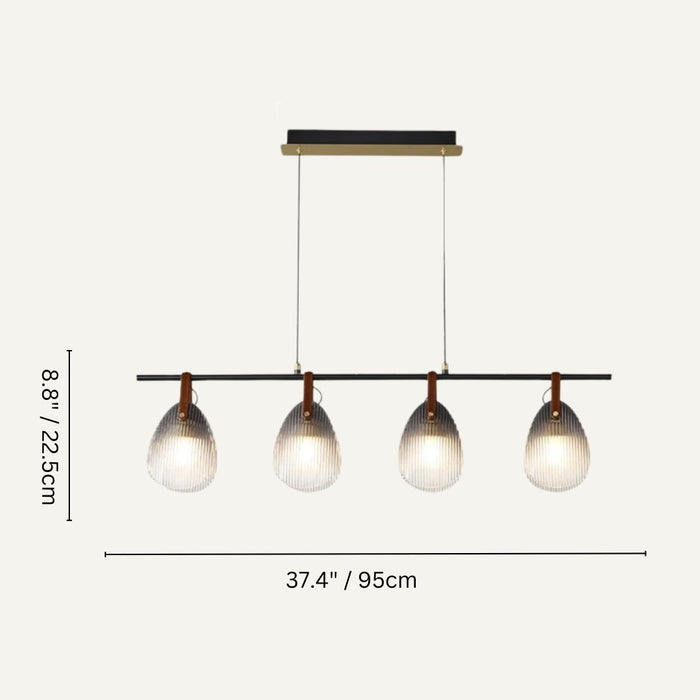 Abdou Linear Chandelier Size Chart || Original