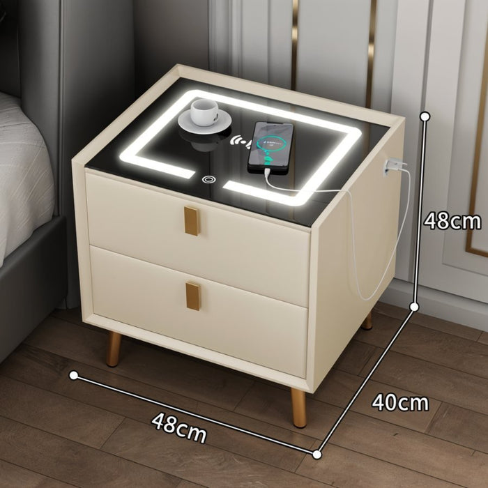 Adalea Side Table (Wireless Charging) - Residence Supply