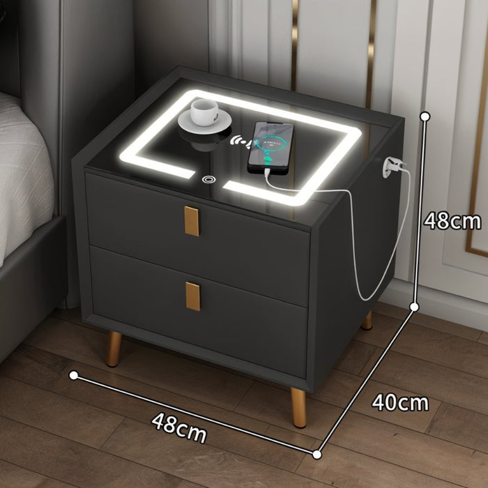 Adalea Side Table (Wireless Charging) - Residence Supply