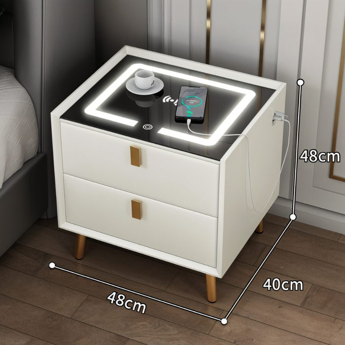 Adalea Side Table (Wireless Charging) - Residence Supply