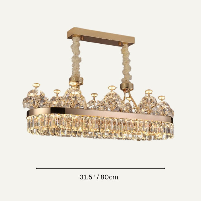 Adipa Linear Chandelier Size