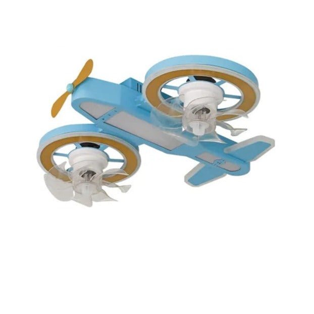 Elegant Airplane Kids Ceiling Light & Fan