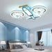 Unique Airplane Kids Ceiling Light & Fan