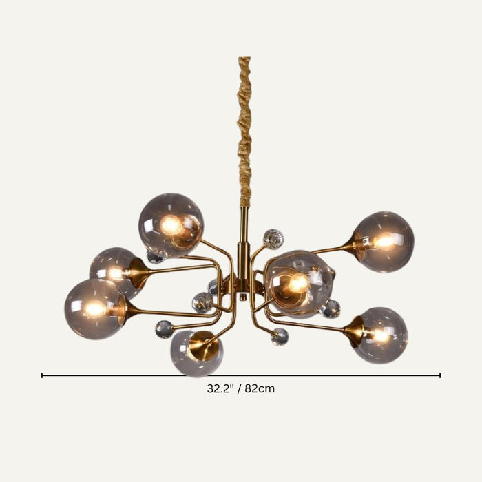 Ajnur Chandelier Size