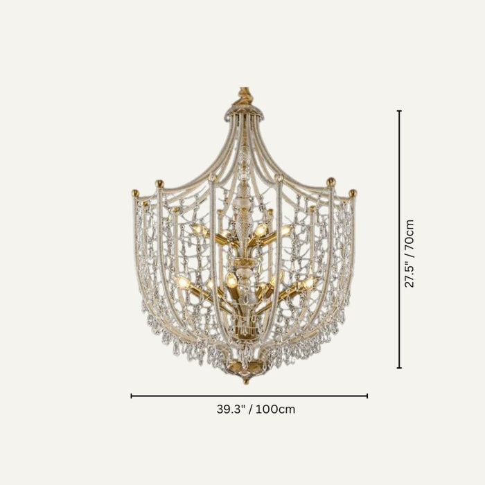 Enhance your interior with the understated opulence of the Ajwad Chandelier Light.