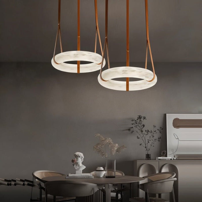 Aktis Alabaster Pendant Light - Dining Room Light Fixtures