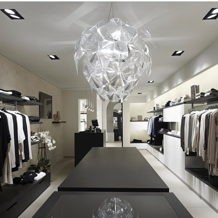 Alkura Acrylic Chandelier - Modern Lighting for Dressing Room