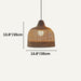 Amati Pendant Light Size Chart