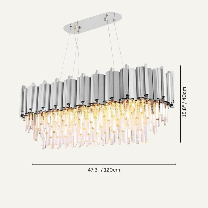 Astralis Oval Chandelier - Residence Supply