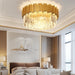 Astralis Round Flush Mount Chandelier - Bedroom Lighting