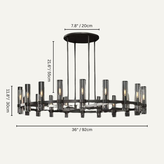 Upgrade your decor with the Bahir Candela Chandelier, where sophistication meets style to create a lighting fixture that exudes refinement.