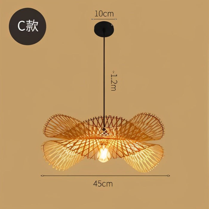 Bamboo Chandelier Rattan Lamp - Residence Supply