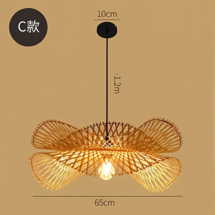 Bamboo Chandelier Rattan Lamp - Residence Supply