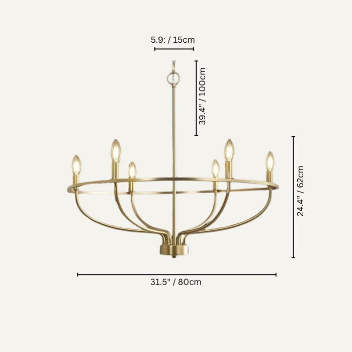 Basit Metal Chandelier Size Chart