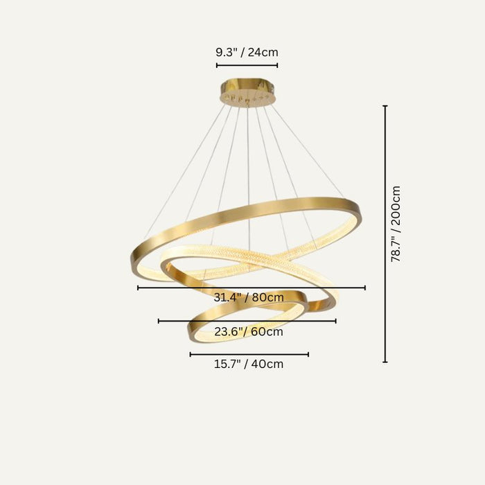 Beorht Round Chandelier Size