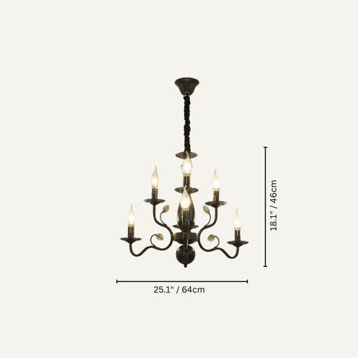 Bethany Chandelier Size Chart