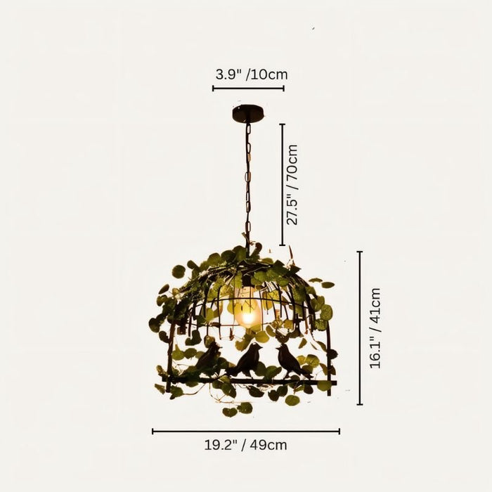 Bird Cage Chandelier Size