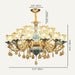 Blanche Chandelier - Blue