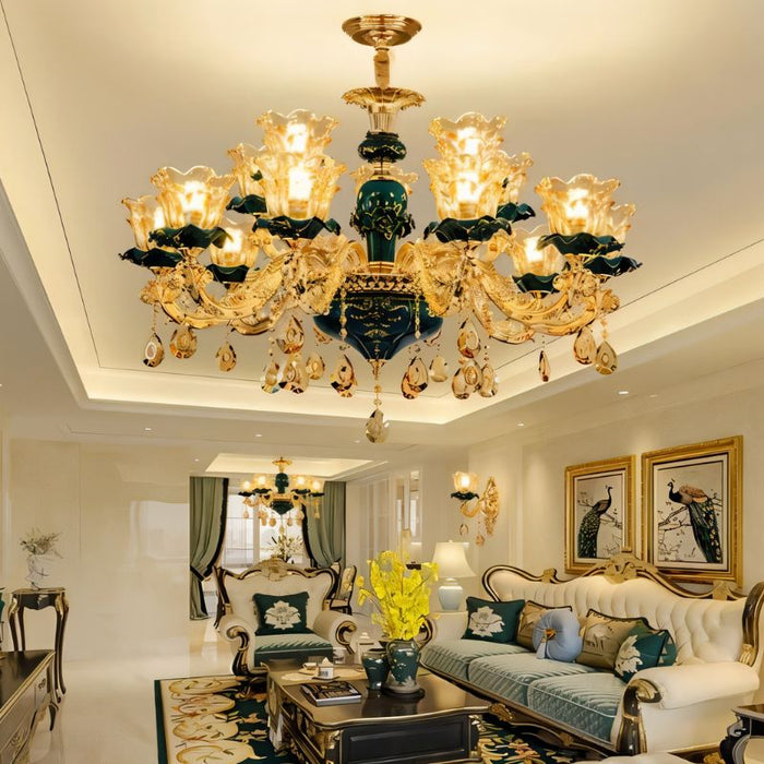 Blanche Chandelier - Green - Residence Supply