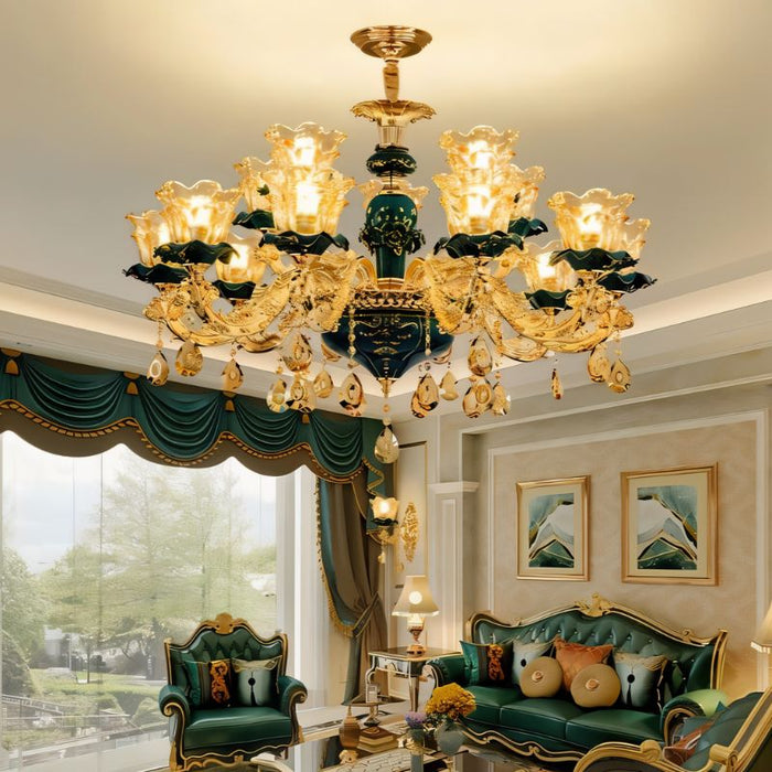 Blanche Chandelier - Green - Residence Supply