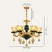 Blanche Chandelier - Green - Residence Supply