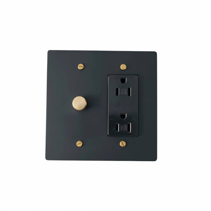 Brass Mixed Dimmer Switch (2-Gang) - Residence Supply