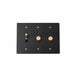 Brass Mixed Dimmer Switch (3-Gang) - Residence Supply