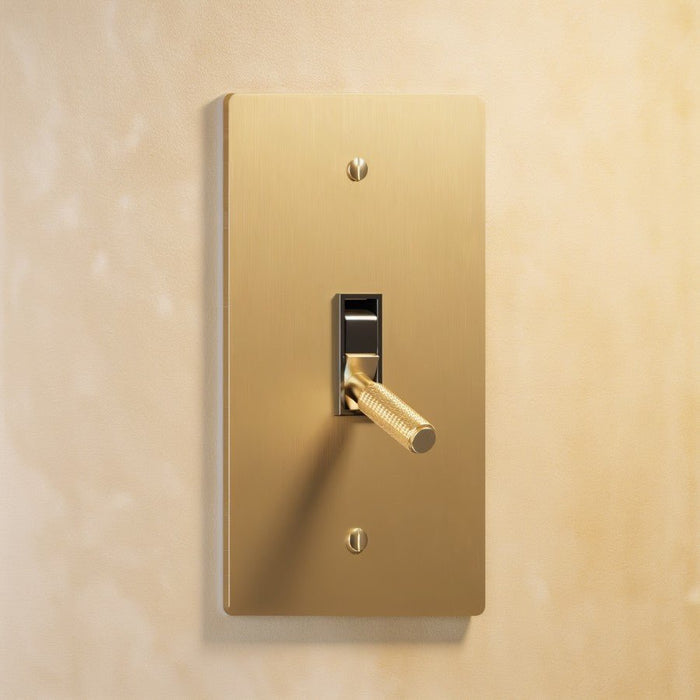 Brass Toggle Switch (1-Gang) - Residence Supply