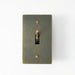 Brass Toggle Switch (1-Gang) - Residence Supply