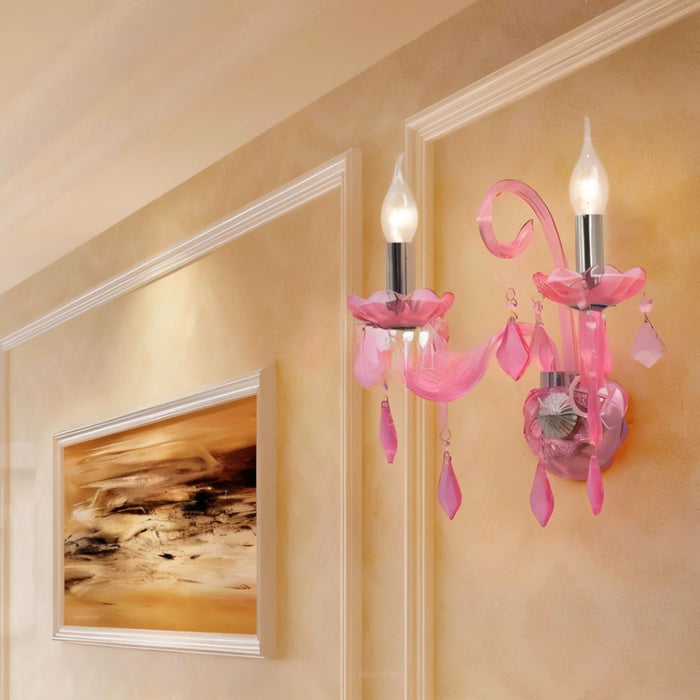 Brigitte Chandelier - Pink - Modern Lighting