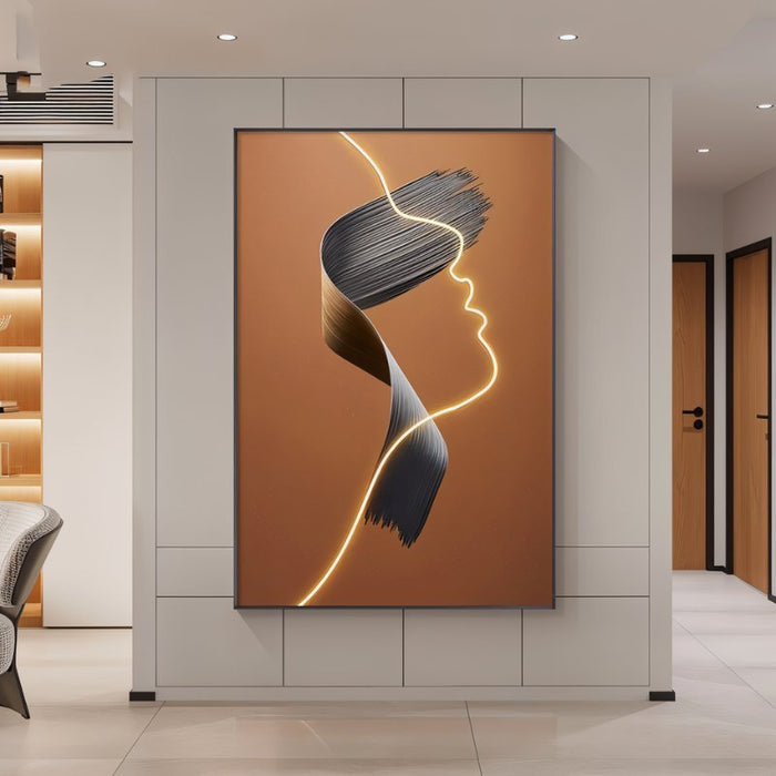 Brush Stroke Illuminated Art - Contemporary Lighting