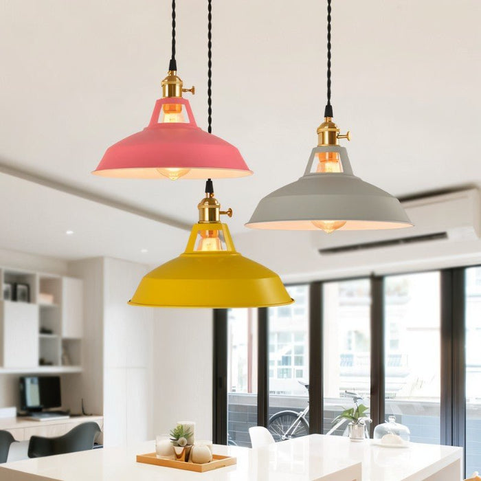 Color Block Shade Pendant Light - Light Fixtures for Kitchen