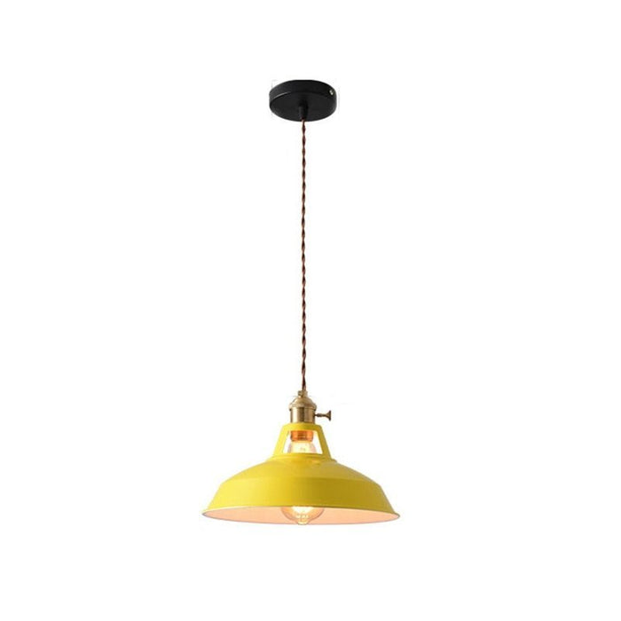 Yellow Color Block Shade Pendant Light