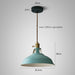 Color Block Shade Pendant Light Size Chart