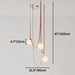 Corium Leather Glass Chandelier - Residence Supply