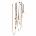 Corium Leather Glass Chandelier - Residence Supply