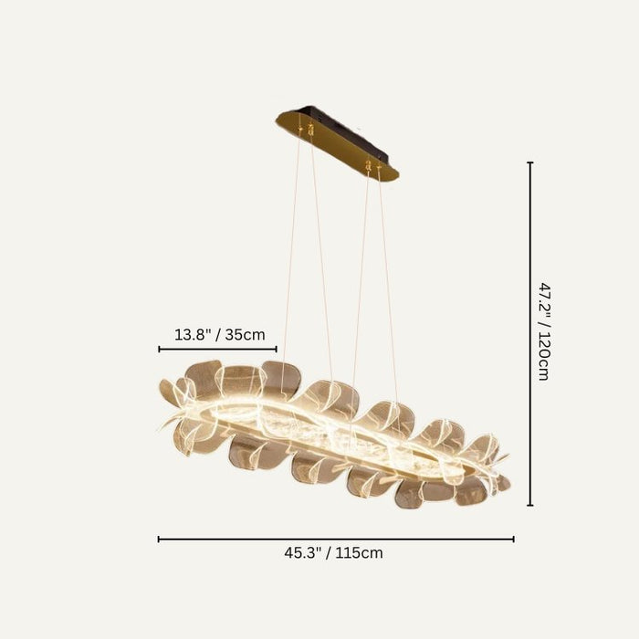 Coty Oval Chandelier Size