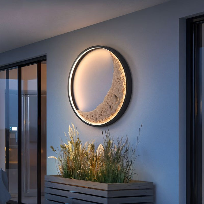 Crescent Moon Illuminated Art - Outdoor Lighting