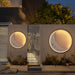 Crescent Moon Illuminated Art - Modern Outdoor Lighting