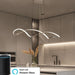 Curlicue Chandelier - Modern Lighting for Kitchen Island 