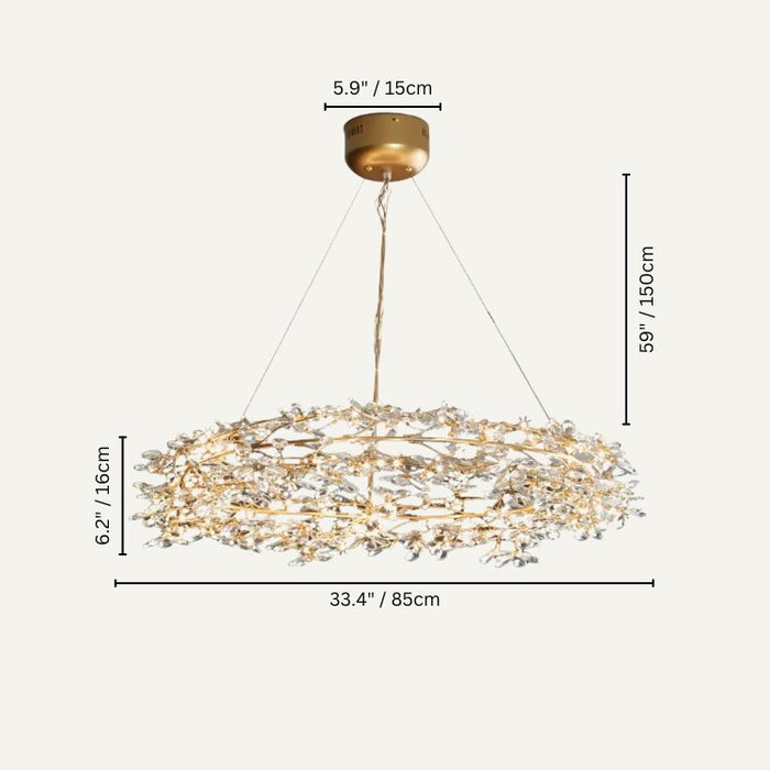 Daisy Chandelier Size Chart