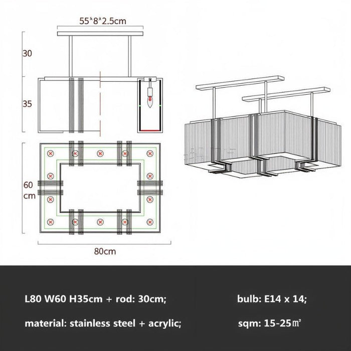 Destello Chandelier - Residence Supply