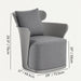 Ecatl Accent Chair Size